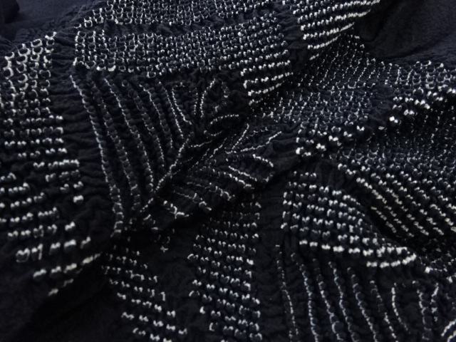  正絹　絞り若松模様男物兵児帯